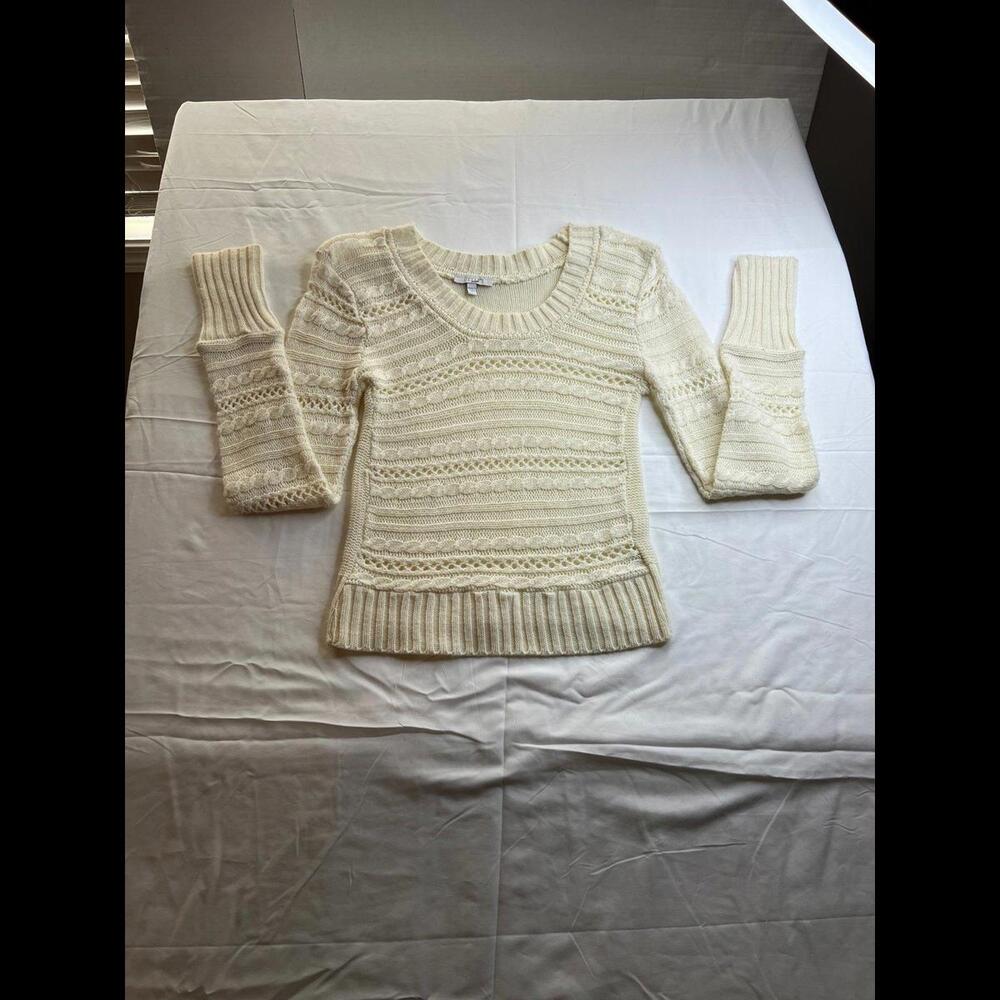 Delias Knitted Beige Womens Sweater Sz Large